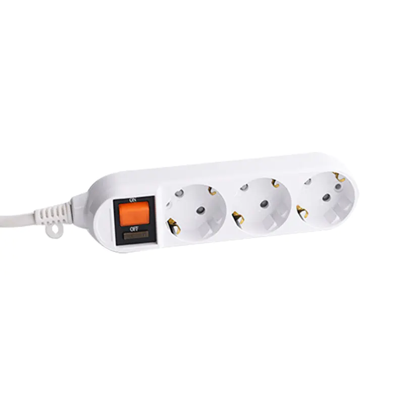 Shell PC ignifuge 3 Prises Socket standard EU avec interrupteur de protection contre les surcharges