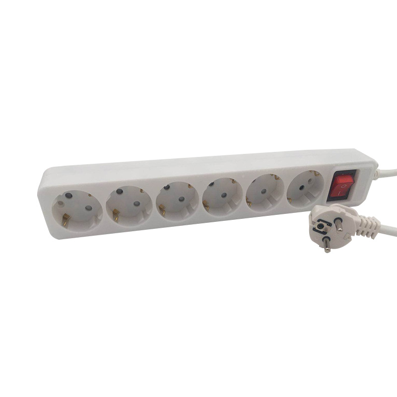 Concis 6 prises de vente EU Standard avec commutateur